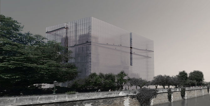 Архитекторы предложили поместить Нотр-Дам под прозрачный купол на время реконструкции