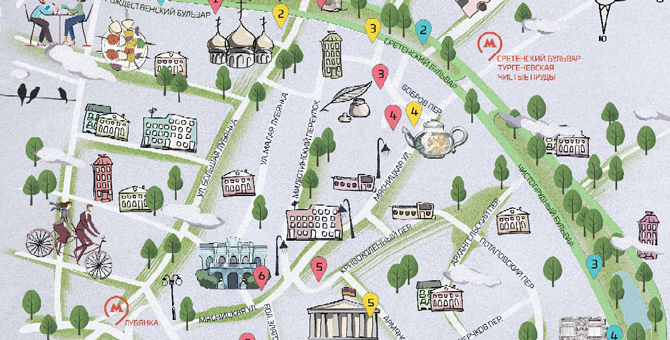 Культура плюс еда: «Центральные рынки» сделали путеводитель с пешеходными маршрутами по Москве