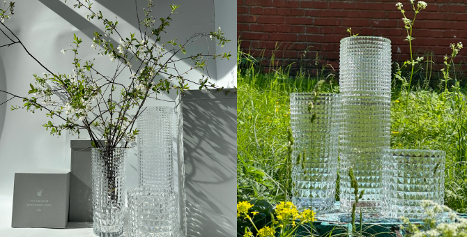 «Собран в саду» и Гусевской хрустальный завод представили коллекцию ваз