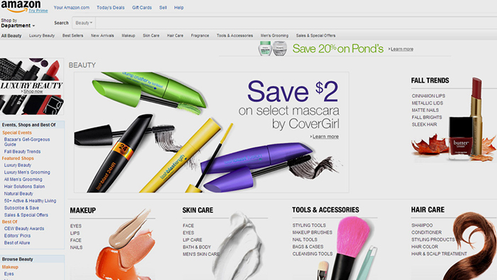 Amazon запустил бьюти-магазин