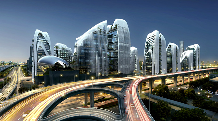 Жилой квартал в виде горного массива от MAD Architects