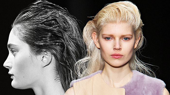 Тенденция: мокрые пряди в холодный сезон