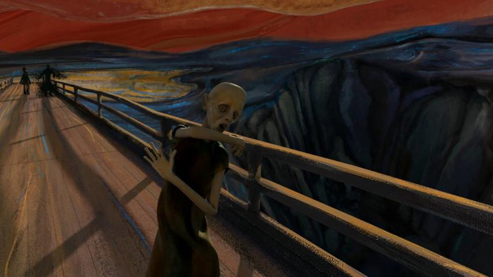 Картина Эдварда Мунка ожила в \"клипе\" Pink Floyd