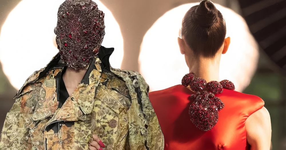 Бьющиеся сердца и маски-плакетки. Самое красивое с Недели высокой моды в Париже осень-зима 2025