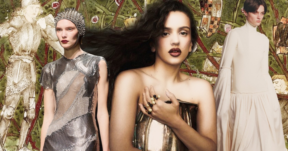 Доспехи, пулены и атур: Средневековье на подиуме в 2025 году