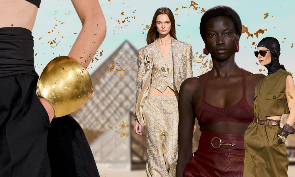 Красный, сафари и слитки золота — 7 трендов Недели моды в Париже весна-лето 2024