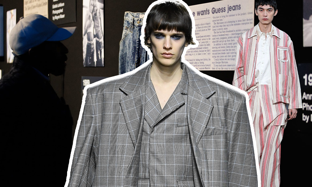 Широкие плечи, деним и дедушкин свитер: 7 трендов мужской моды с выставки Pitti Uomo