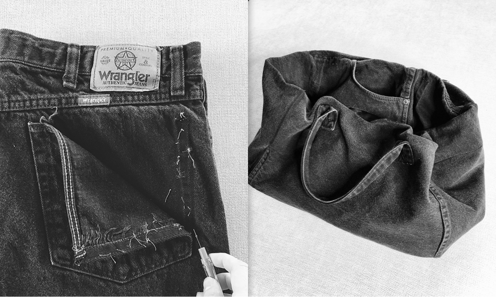 Сделай сам: превращаем старые джинсы во вместительную сумку