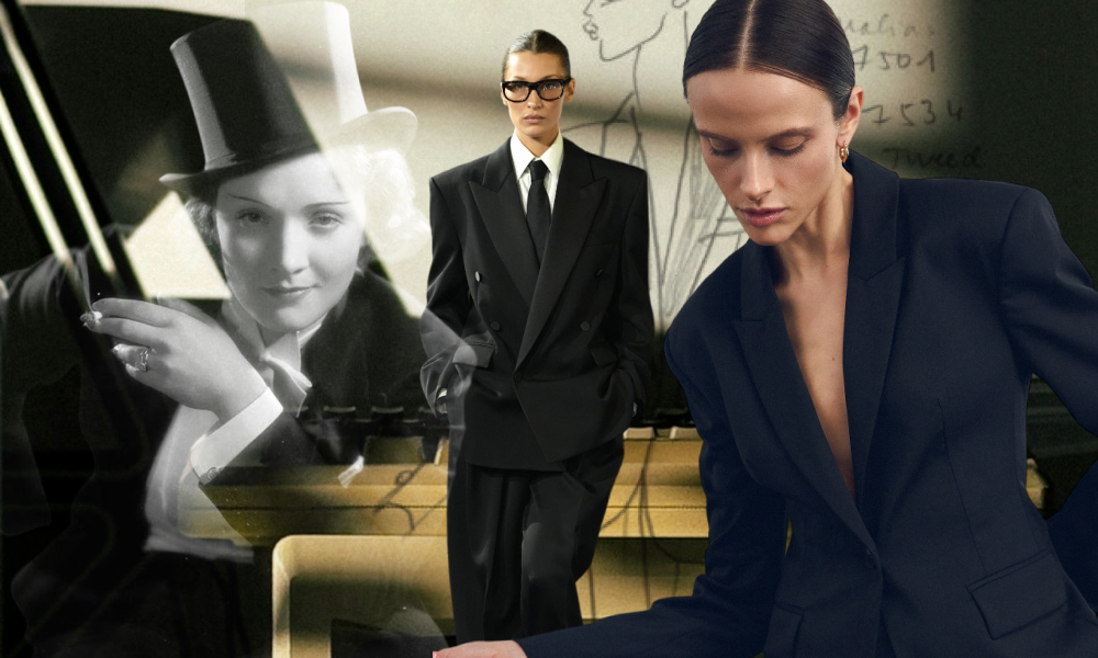 Марлен Дитрих и Кэтрин Хепберн: как женщины надели смокинги