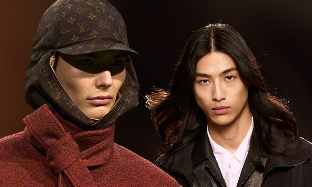 Вкрапления желтого и кокетливые завитки: бьюти-тренды мужской Недели моды осень-зима 2026