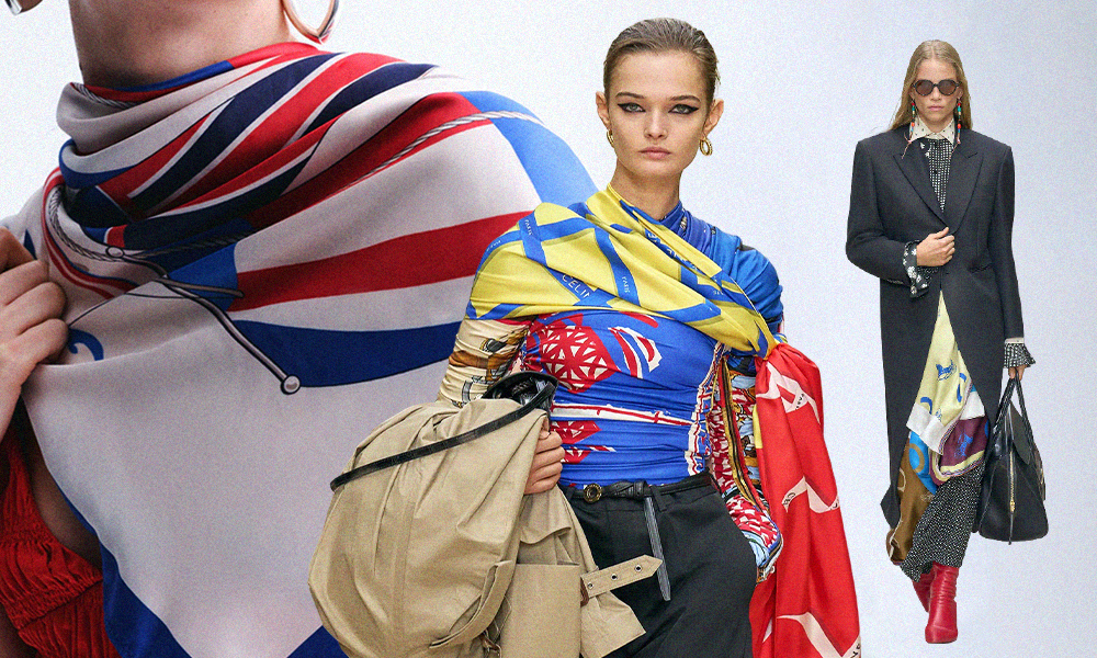 Стайл-прием сезона: платок вместо всего, как на показе Céline