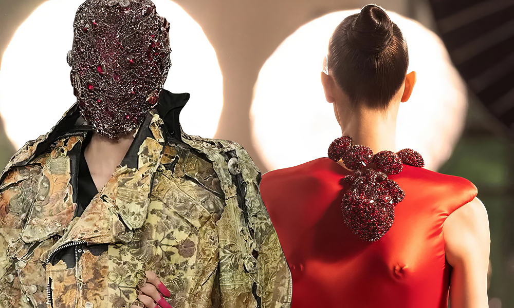 Бьющиеся сердца и маски-плакетки. Самое красивое с Недели высокой моды в Париже осень-зима 2025