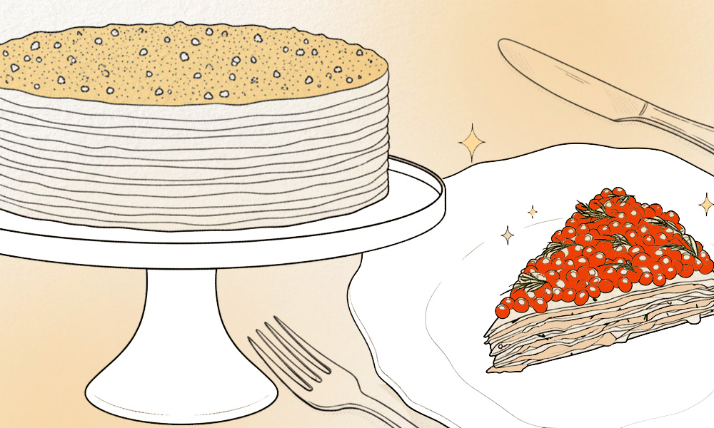 С крабом, икрой и сметанным кремом: рецепты блинов на Масленицу от шеф-поваров