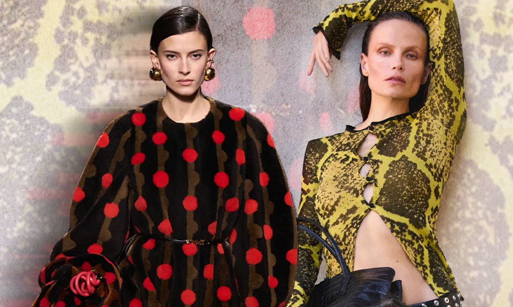 Горох, виши и питон: главные принты 2025-2026