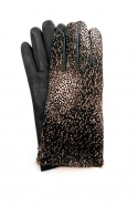 Перчатки из кожи и шкуры пони, Agnelle (Matches Fashion)
