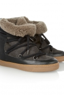 Ботинки из кожи, замши и овчины, Isabel Marant (Net-a-porter)