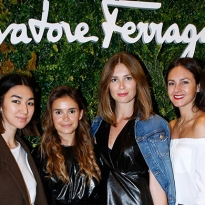 Гости открытия бутика Salvatore Ferragamo в Париже