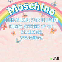 Прямая трансляция Moschino, весна-лето 2018