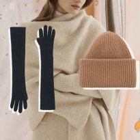 Шарф с жаккардом, панама из искусственной овчины: теплые аксессуары локальных брендов. Выбор BURO.