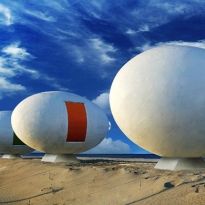 Жилые капсулы Albang на побережье Южной Кореи