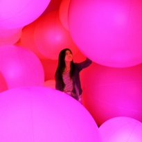 Свето-звуковые сферы по проекту Team Lab