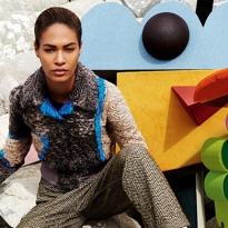 Джоан Смоллс в рекламной кампании Missoni, осень-зима 2014