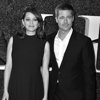 Брэд Питт и Марион Котийяр на презентации фильма «Союзники»