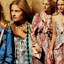 Саша Пивоварова в рекламной кампании Etro, весна-лето 2015