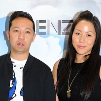 Умберто Леон и Кэрол Лим на открытии Kenzo в Гонконге