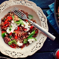 Зерновой союз: веганский плов из гречки