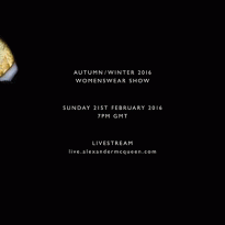 Прямая трансляция показа Alexander McQueen, осень-зима 2015