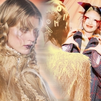 Рисуем граффити на лице и выбрасываем расческу: бьюти-тренды Недели моды осень-зима 2025