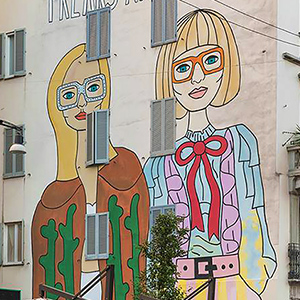 Gucci расписал дома в Милане и Нью-Йорке Gucci расписал дома в Милане и Нью-Йорке