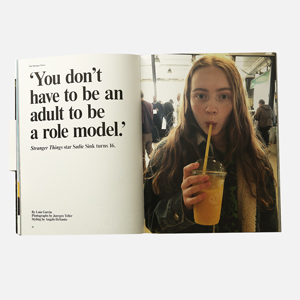 Сэди Синк: «Не надо быть взрослым, чтобы стать ролевой моделью»