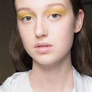 Как повторить макияж с желтыми тенями с показа Noon by Noor