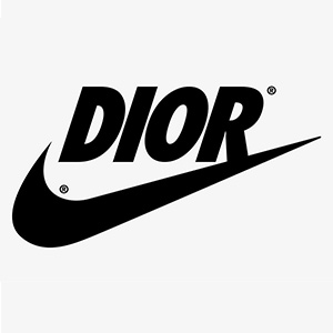 Dior и Nike в одном лого: графический дизайнер переделывает логотипы знаменитых брендов