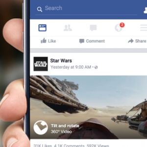 Facebook добавил поддержку панорамных видео в новостную ленту