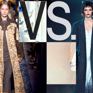 Платье + пальто: Valentino VS Louis Vuitton