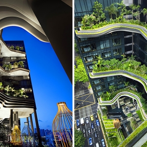 Чудеса дизайна: Отель Parkroyal в сердце Сингапура