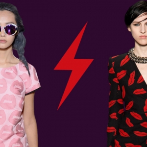 Голосование: принт &quot;губы&quot; Giles VS Saint Laurent