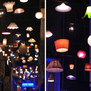 Световая инсталляция в центре Афин