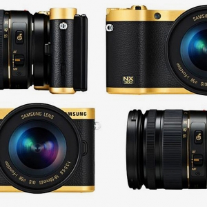 Золотой фотоаппарат Samsung Gold Plated NX300