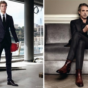 Пьер Казираги и Джереми Айронс в кампании Berluti