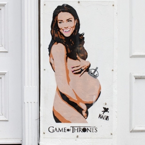 Джонни Депп приобрел граффити с беременной Кейт Миддлтон