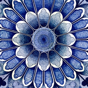 Узорные ковры, \"сотканные\" шариковой ручкой