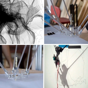 \"Drawing Machine\" — робот-художник, созданный Харви Муном