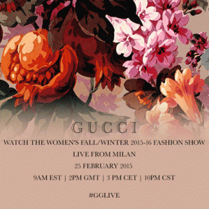 Прямая трансляция показа Gucci, осень-зима 2015