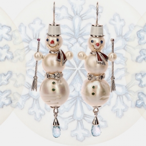 Объект желания: серьги-снеговики Très Russe