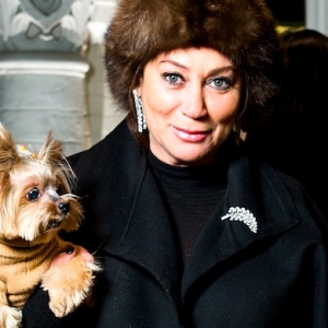 Алла Вербер на презентации проекта The Dog Walk в бутике Ralph Lauren