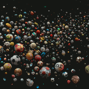 Вопрос экологии: 769 выброшенных мячей в фотосессии Мэнди Баркер